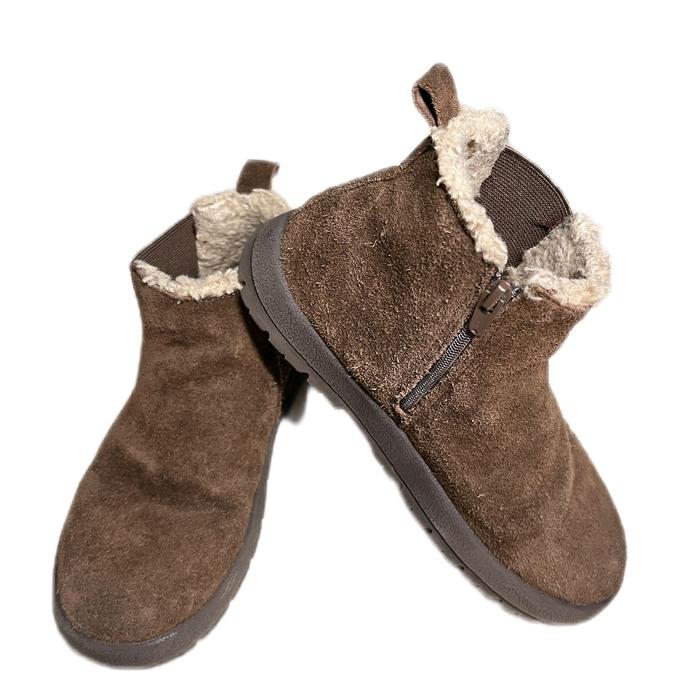 Sepatu Winter Anak Zara Lined Leather Boots Kid (preloved)