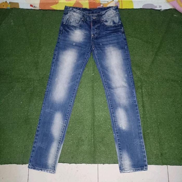 Dsquared2 Italy Washed Slim Denim Celana Jeans Original Slimfit no Nudie A.P.C. Selvedge Vanquish Hy