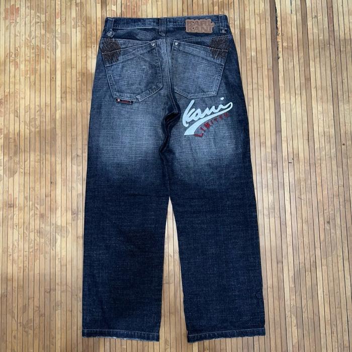 VINTAGE 90's Y2K KARL KANI BAGGY HIP HOP WIDE LEG DENIM JEANS TUPAC SHAKUR dickies 874 carhartt supr