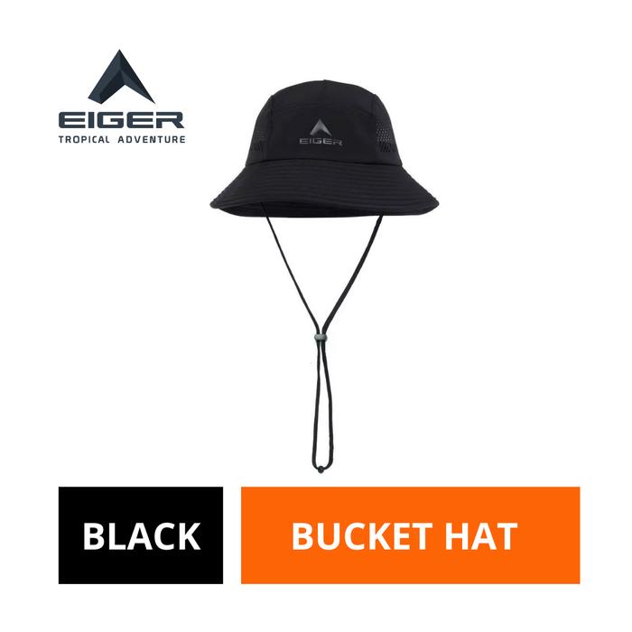 [BISA COD] Topi Rimba Pria Eiger Original Hitam Polyester X-Norfolk Hat Outdoor