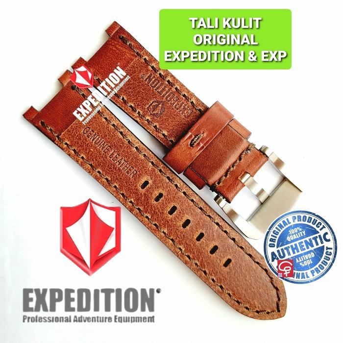 STRAP KULIT TALI JAM EXPEDITION E6756 E 6756 E6751 E 6751 ORIGINAL