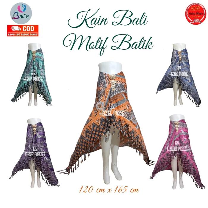 Kain Pantai - Kain Bali Motif Batik – ukuran standar - Sarung Pantai - Sarung Bali – Sarong Pantai –