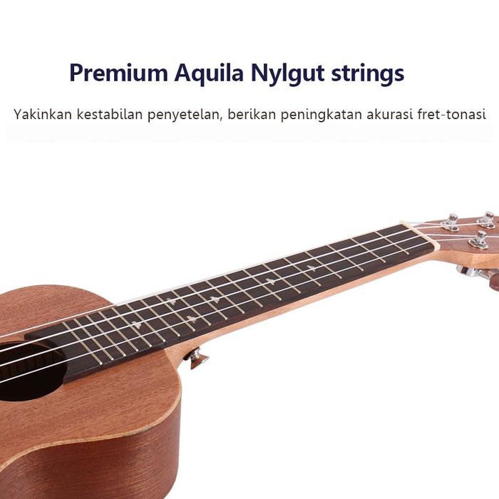 TERLARIS Acouway Akustik dan Elektrik Ukulele Concerto/Tenor 24"26 Concert Ukelele Senar 4 Gitar Sap