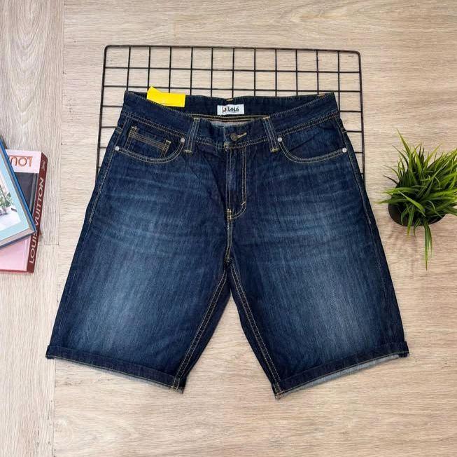CDP208B Celana pendek jeans denim pria LOIS original murah terbaru. 3second emba cardinal