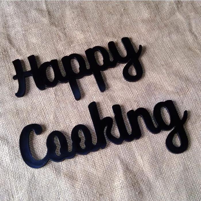 Happy Cooking dekorsi hiasan dinding dapur ~ Walldecor dinding dapur
