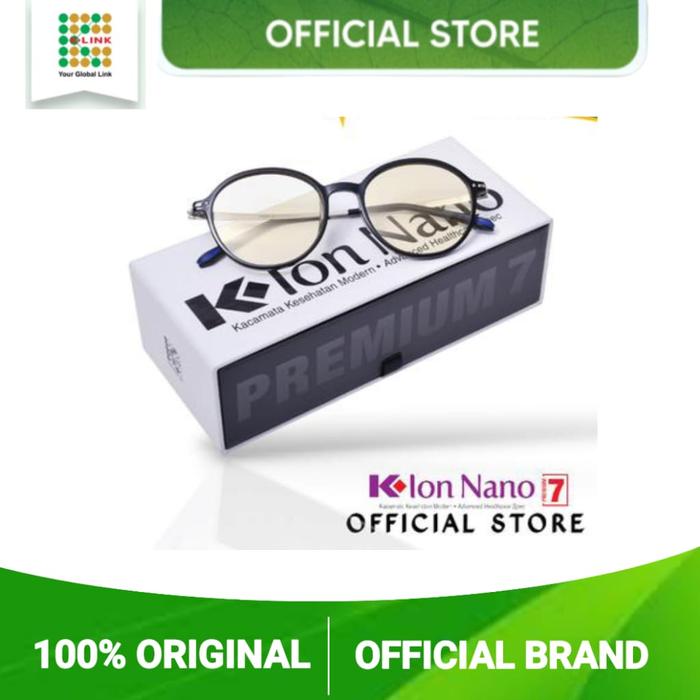 Kacamata K ion nano Premium 7 Original.K ion nano premium 7.ion nano premium 7 pria wanita. Blue Len