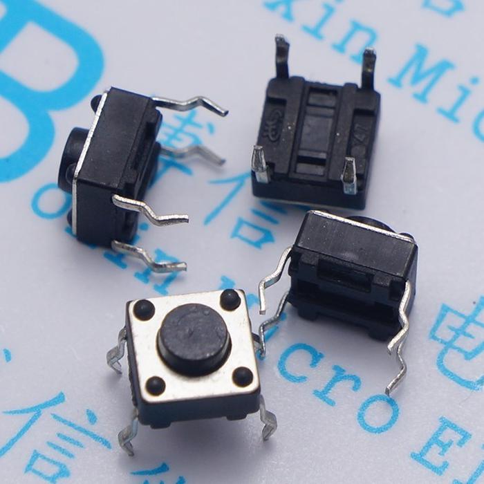 100pcs 6*6*5mm Light touch switch DIP4 ON/OFF Touch button Touch