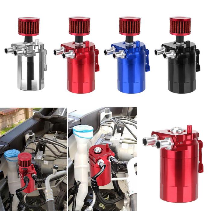 Aluminum With Filter Fuel Tank Baffled Oil Tank Oil Catch Can Car