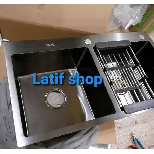 Kitchen sink Valpra 8245 hitam Original . sink hitam 8245