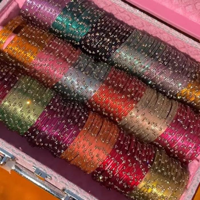 Gelang Kaca India Uk 24,26,28,jumbo