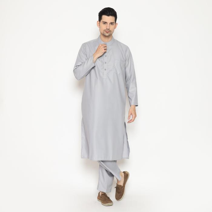 JJ968 Gamis Pria Setelan / Baju Muslim Pria Setelan / Koko Setelan Rev 012 / P.02 Toyobo Panjang Kat