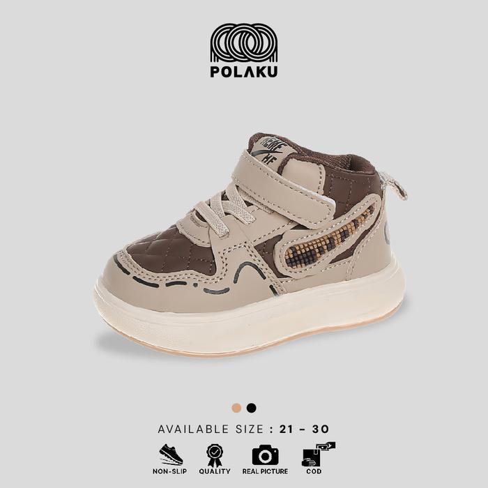 PLK SIZE 21-30 Sepatu Sneakers Anak Ankle Shoes Mini Boots Trendy LV0641