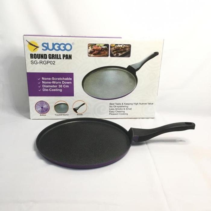 SUGGO Round Grill Pan - PANCI & ALAT PANGGANG BULAT Crape Pizza Pan Maker