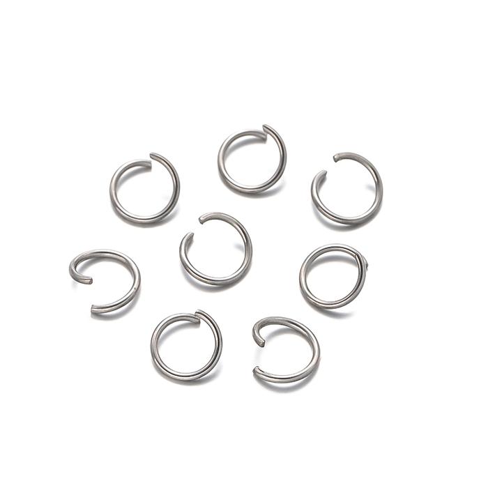 100pcs Rose Gold Stainless Steel Open Jump Ring Connectors For DIY Keychains Earring Jewelry Craft M