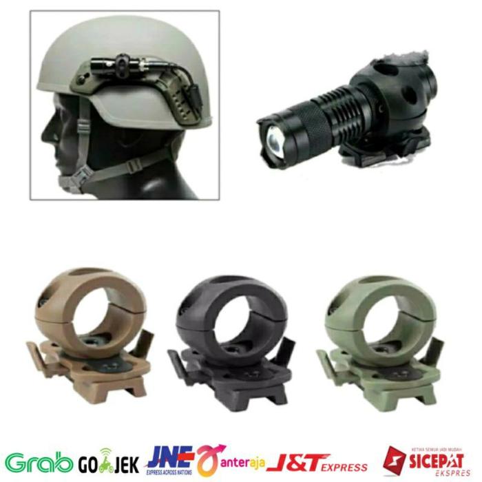 Mounting Senter Helm / Holster Senter Mounting Flashlight For Helm Mich