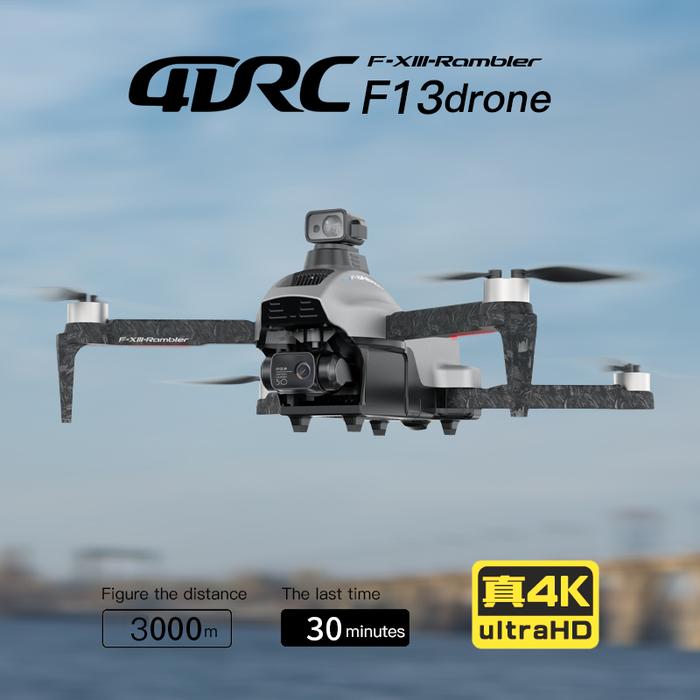 F13 Drone 4K HD Camera 3km GPS 3-axis Gimbal EIS Brushless Obstacle