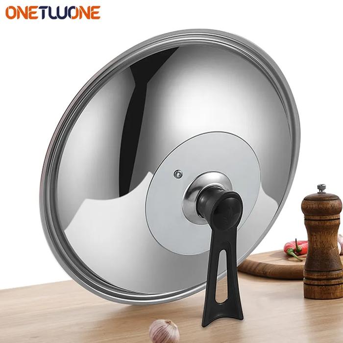 Glass Lid 30/32/34/36cm Compatible with Wok Pan,Stainless Steel