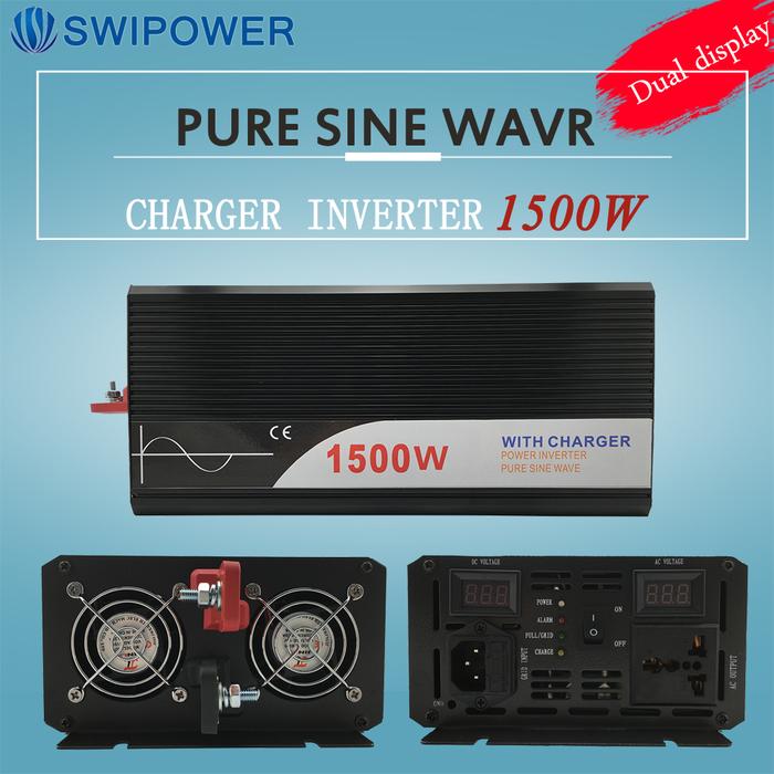 ups inverter 1500W pure sine wave inverter with charger 12V 24V 48v