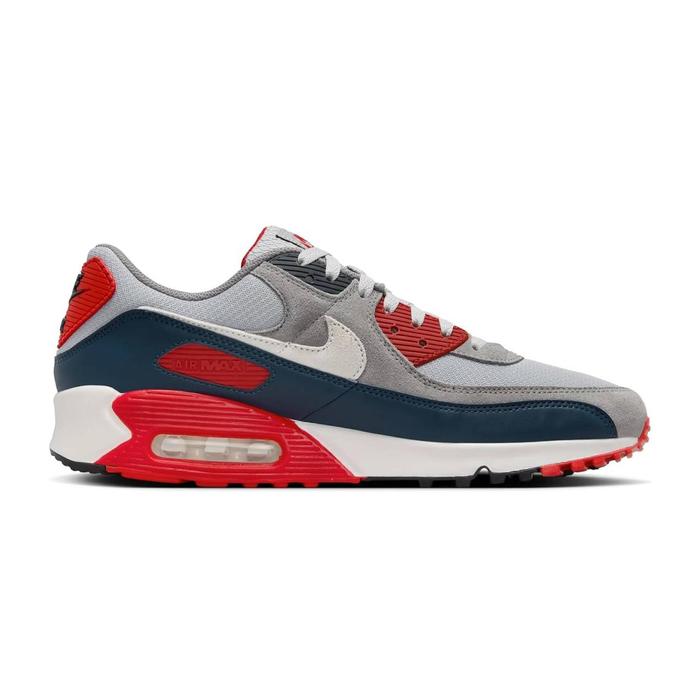 Nike Air Max 90 Grey/Navy/Red ORIGINAL RESMI Sepatu Pria ORIGINAL DM0029-005