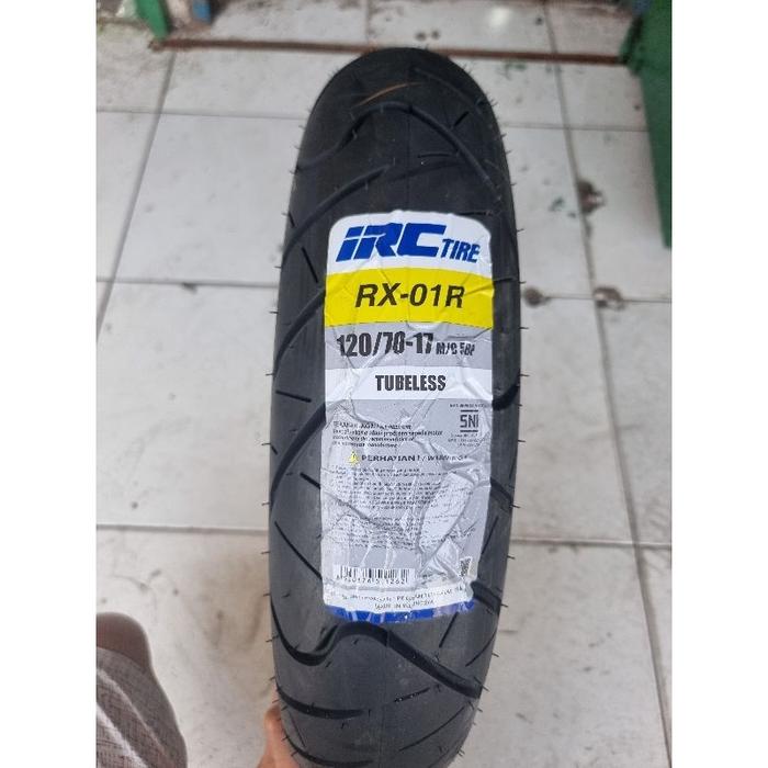 BAN LUAR VIXION MX KING SUPRA GTR DEPAN 90/80-17 BELAKANG 120/70-17 RX-01 IRC RING 17 TUBLESS
