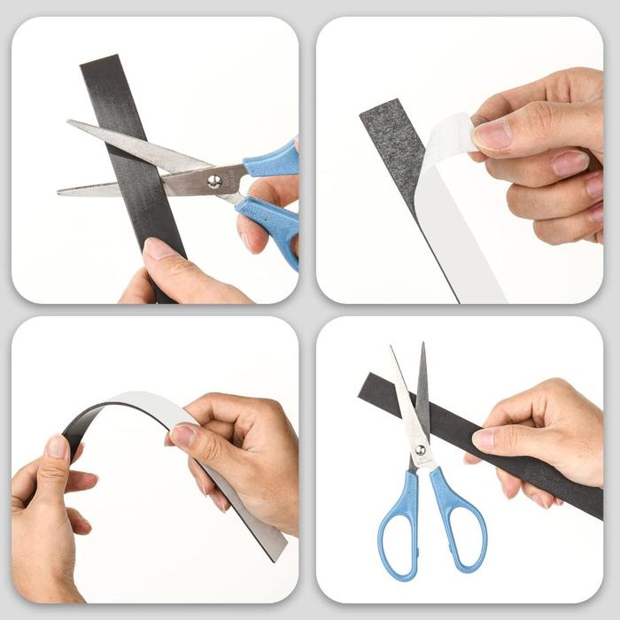 30pcs Magnet Sheet Lembaran 5*2cm / Magnet Strip Lembaran Adhesive Back / Magnet Stiker