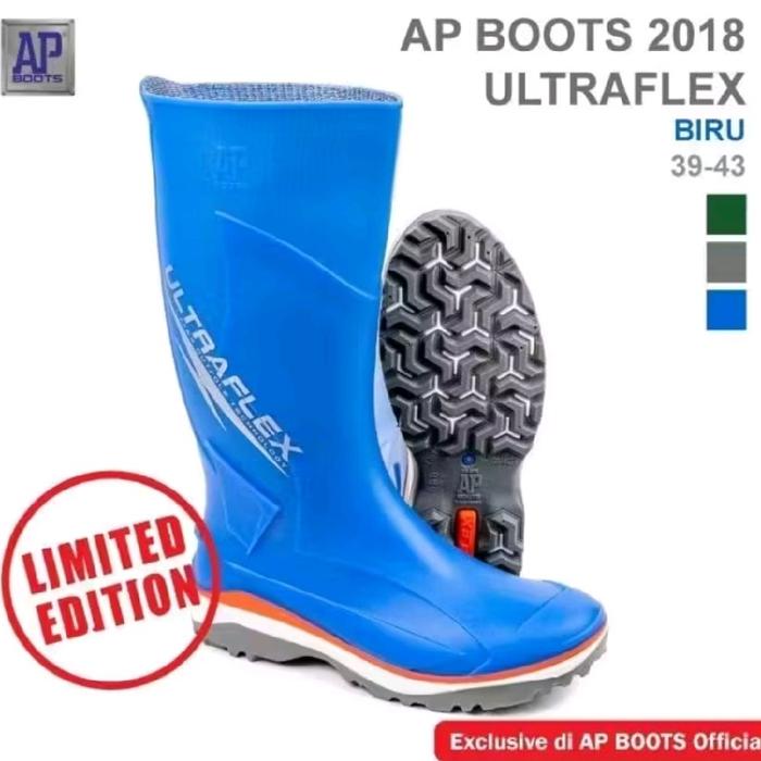 Sepatu Boot Ap Boots Ultraflex Biru Sepatu Boot Tinggi Ap Boot Anti Slip Original