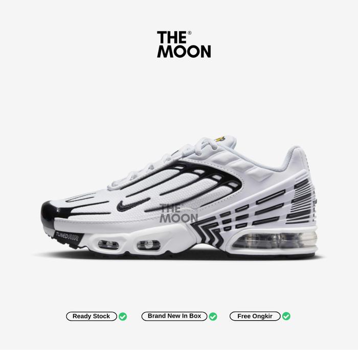 Sepatu Air Max Unisex - Nike Air Max Plus 3 White Black
