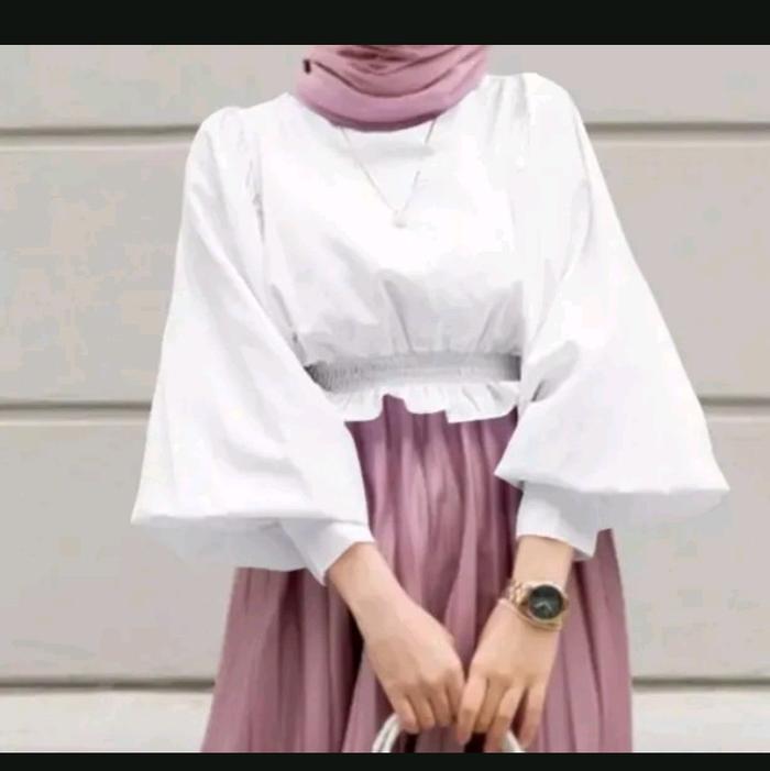 HANIFAH BLOUSE OUTER HIJAB ATASAN WANITA KEKINIAN viral Fashion