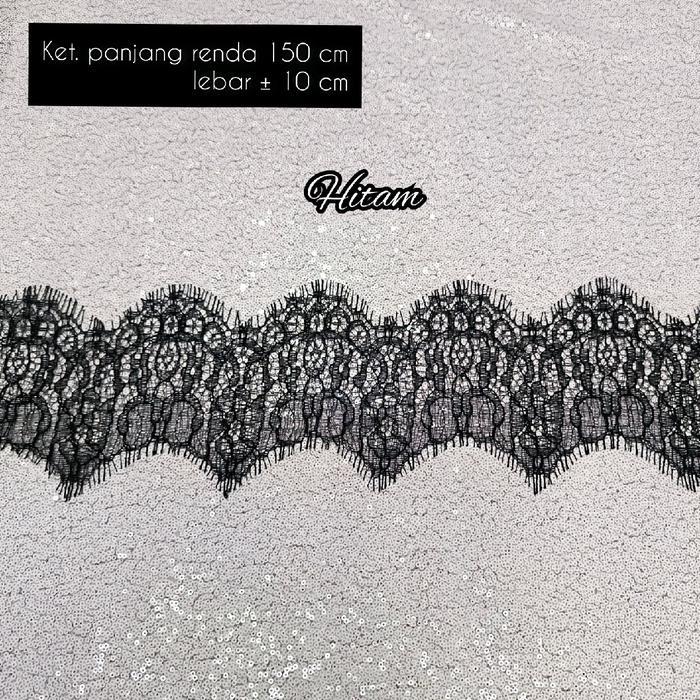 Renda Kumis - Renda Meteran, Renda Aksen Pinggiran, Renda Aksesoris, Renda Brokat