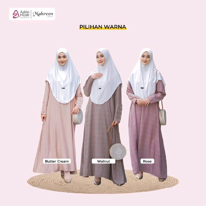 ABAYA MAHREEN new produk by Azkia Hijab ori Gamis Dewasa