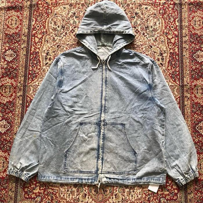 Jaket Spao for Men washed denim active hooded jacket  Vintage denim active jacket i323
