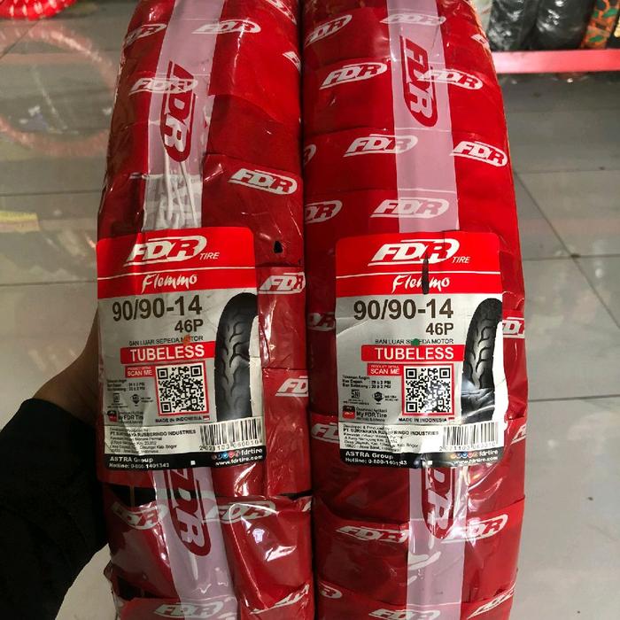 FDR Flemmo 90/90-14, 80/90-14 Tubeless Ban Sepeda Motor Astra Grup Kualitas Terbaik