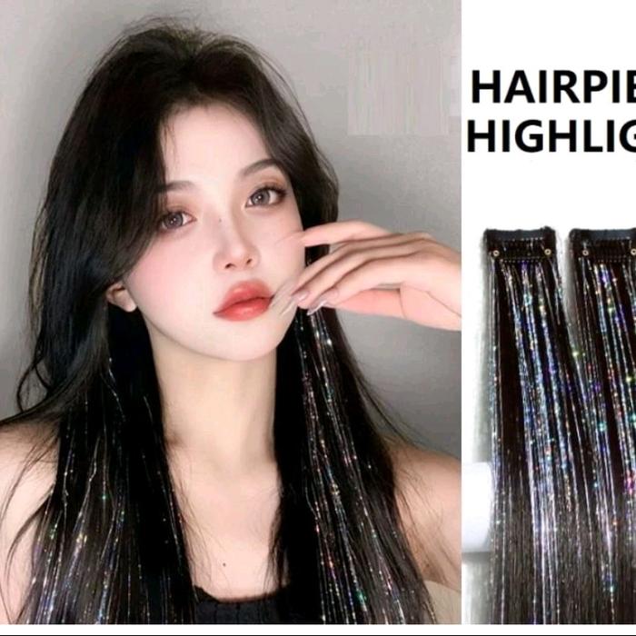 hairclip highlight hairclip rambut highlight