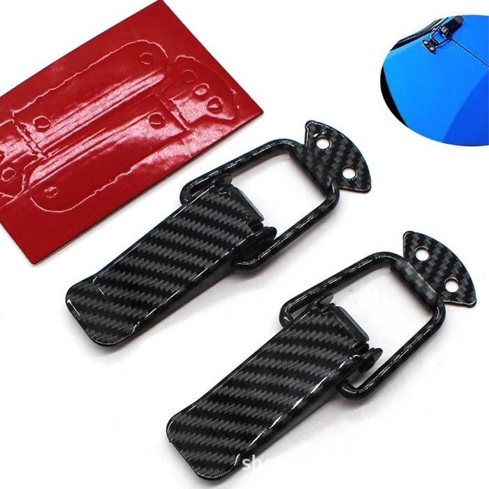 2Pcs Sklip Bumper Clip Bumper Mobil Plus Karbon / Universal Clip Bumper Large / Klip Bumper Mobil Uk