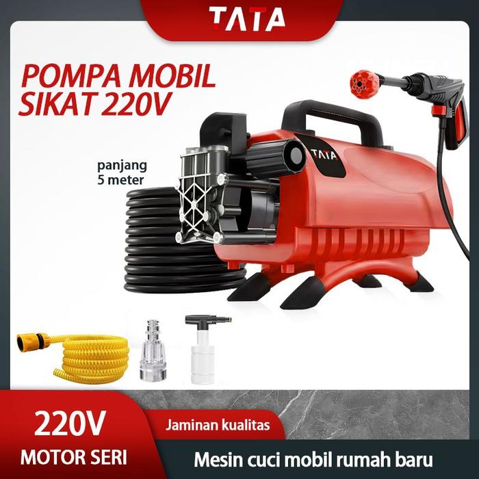 【COD】⚠ ⚠ TATA Ready stock Pompa Cuci Mobil Tekanan Tinggi Daya Tinggi Alat Pembersih Sepeda Motor Pe