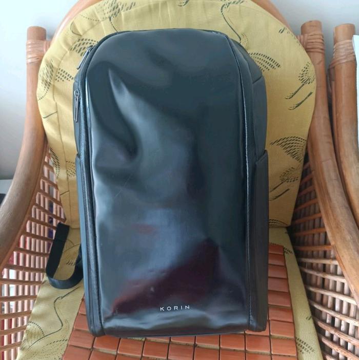 Korin Design Flip Pack Pro Ransel Backpack  EDC Modern 23L Laptop 16inch Anti Thefts Original Black 