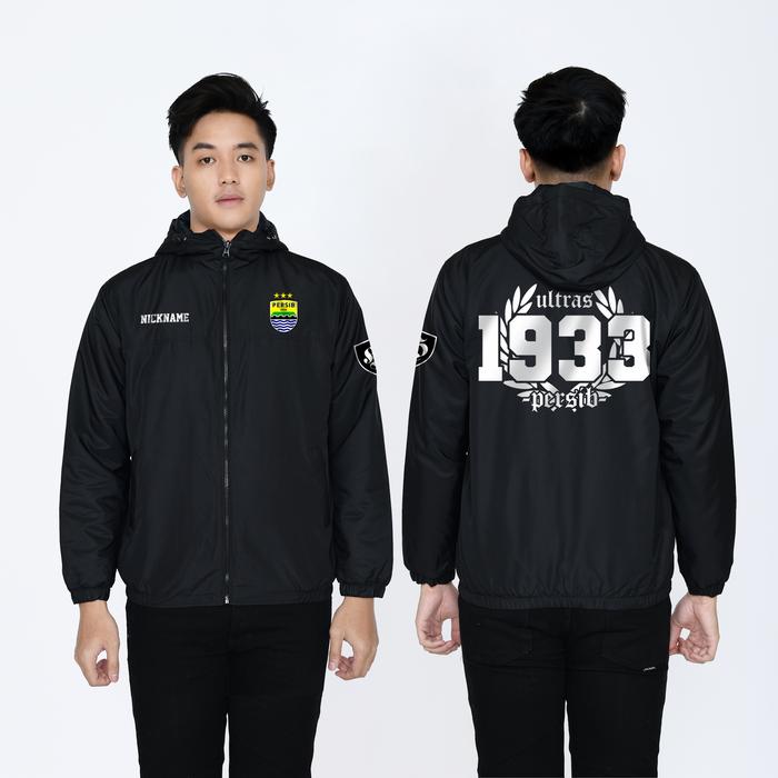 Jaket Persib Ultras Tahun 1933 Jaket Pria Parasut Semi Waterproof Free Nama Bisa Custom Logo/Gmabr
