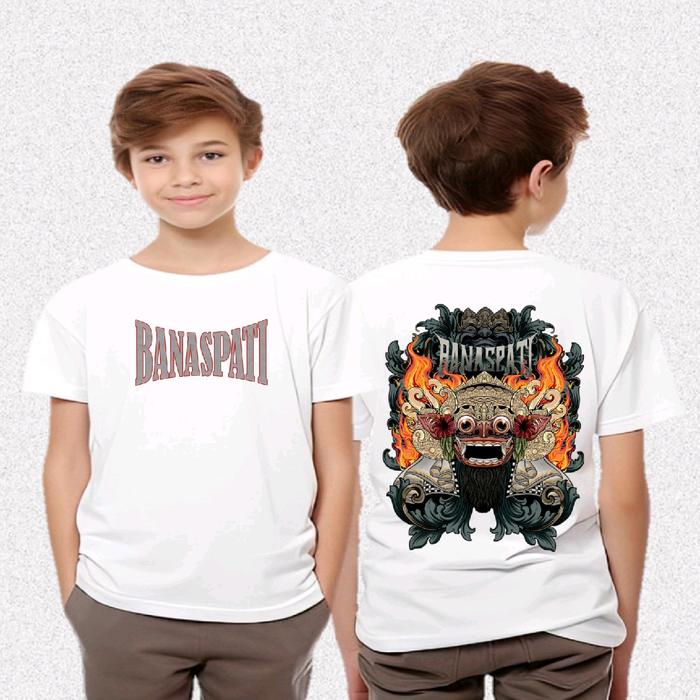 Kaos anak laki laki gambar BARONG BANASPATI/ Baju anak gambar BARONGAN BAL1/ Fashion anak umur 2-13 