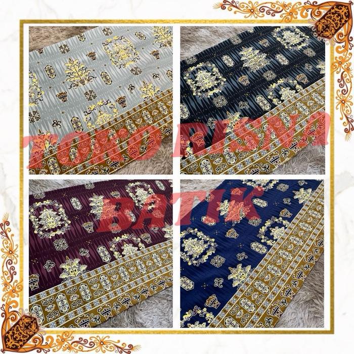 (HARGA PER SETENGAH METER) Batik Benang Bintik Elegan Khas Dayak Kalimantan Tengah motif batang gari