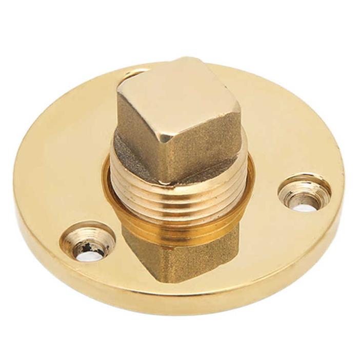 Marine Boat Drain Plug Kit 25mm/1in Mounting Hole Bronze Mirror