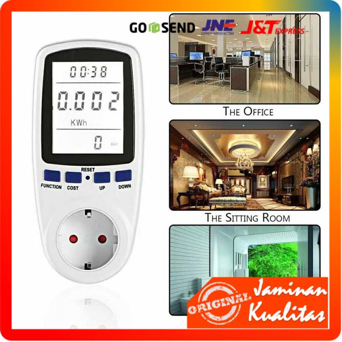 [ Bisa COD] Meteran Listrik kWh Meter Digital Pengukur kwh Biaya Listrik Rumah Multifungsi