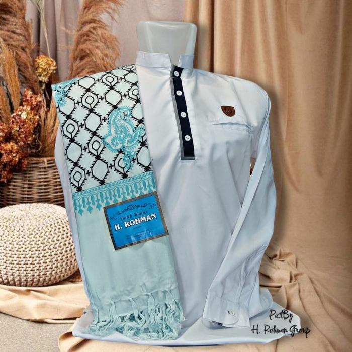 PREMIUM (READY) terjamin Sorban Laki Laki Motif Kashmiri Trompa Tarim NU Majelis Rosul Surban Arab P