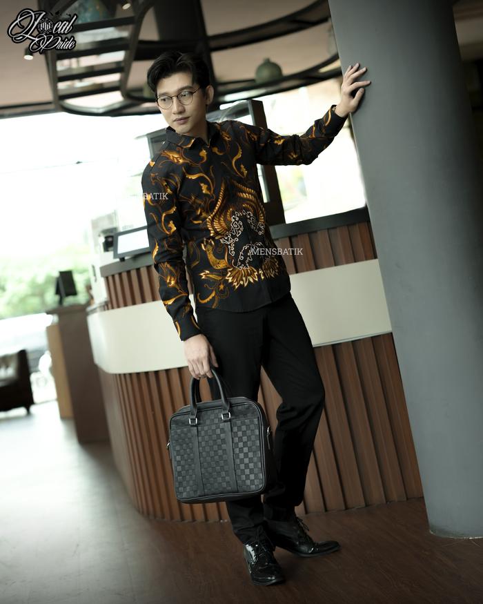 MENSBATIK - Mandrakumara - batik pria - lengan panjang - Batik Slimfit - Batik Anak Muda
