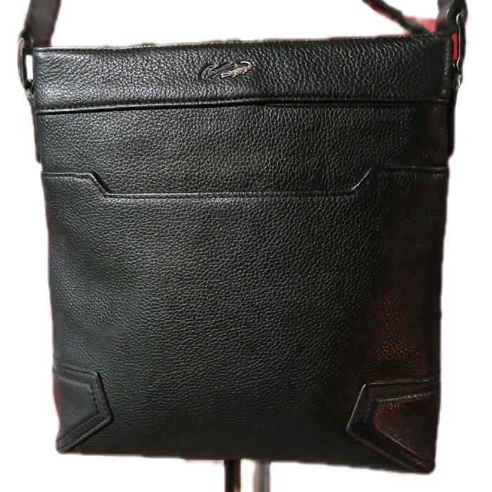 Tas Slempang Kulit Asli Crocodile Trendy Pria - Selempang