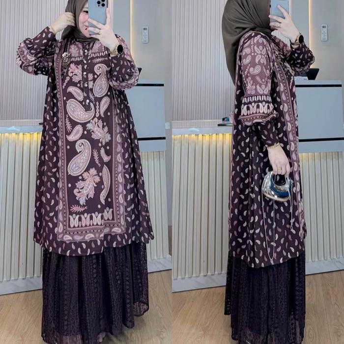 MeiJiwang Gamis Premium Busui - Dress Lebaran