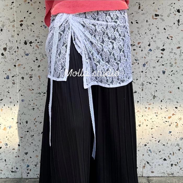 Lace skirt / lace skirt korean lace and lace