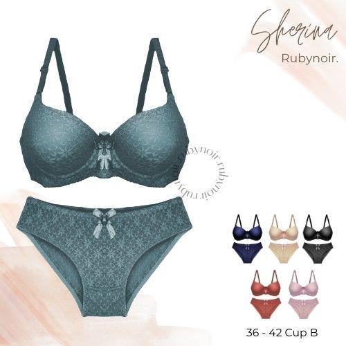 Sherina BRA / BH SET + CD Rubynoir cup 36B-42B kawat push up