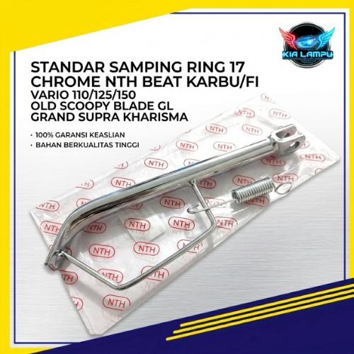 Standar Samping Ring 17 Chrome NTH Beat Karbu/FI Vario 110/125/150 Old Scoopy Blade GL Grand Supra K