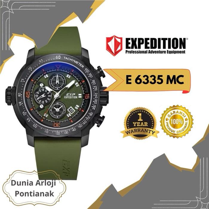 [dunia arloji Pontianak ] e 6335 jam tangan cowok sporty expedition e6335 Stainless Watches