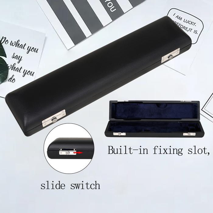 Portable Waterproof Leather 16 Holes Flute Bag+Flute Case Cover